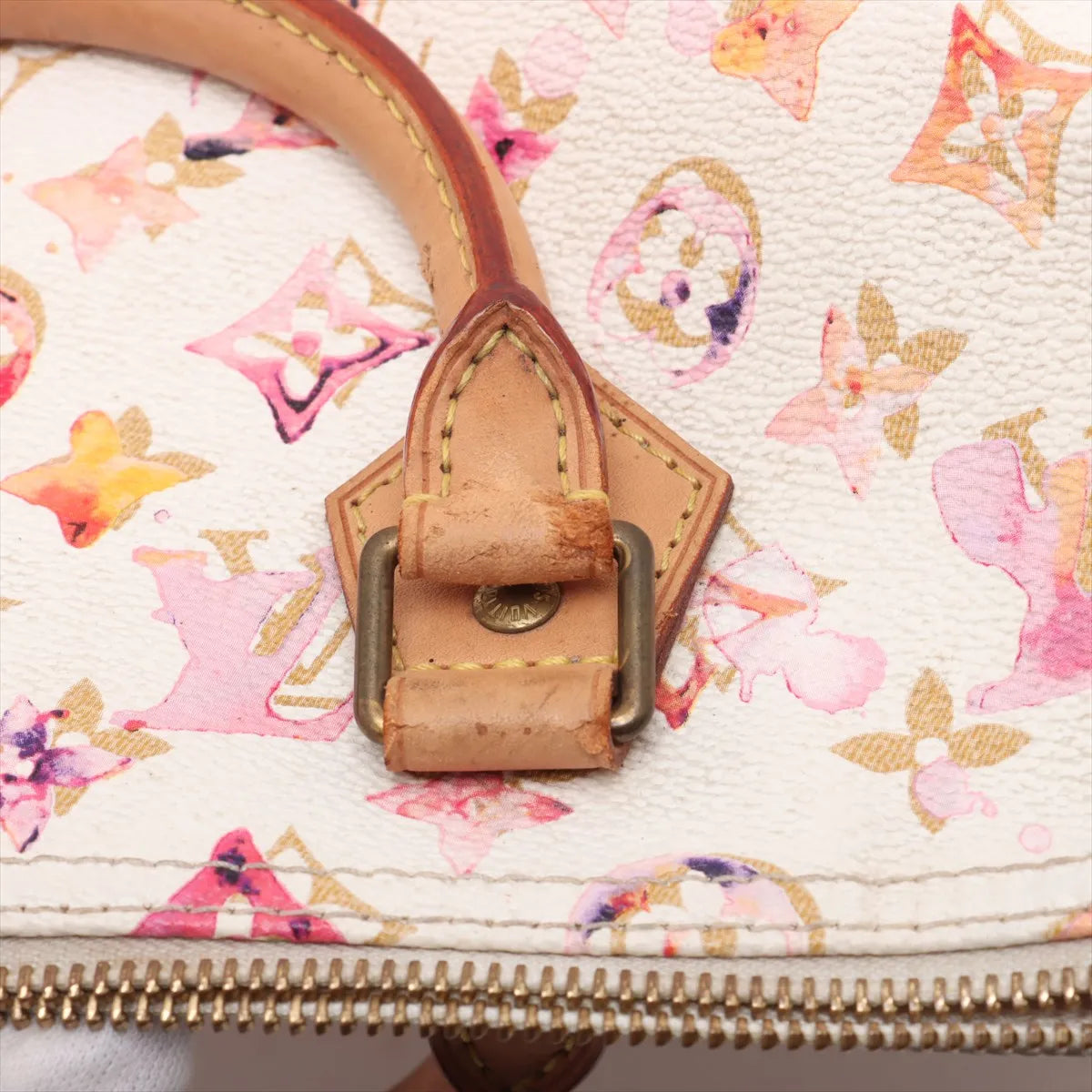 Louis Vuitton Monogram Limited Edition Watercolor Speedy 35 White