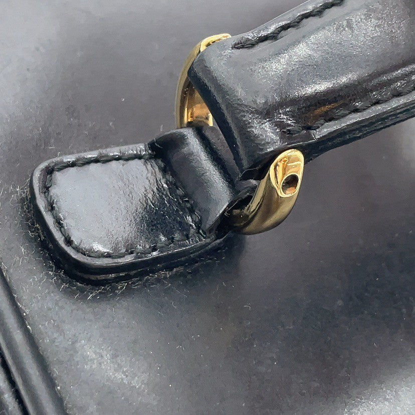 Gucci Bamboo Leather Vanity Handbag Black