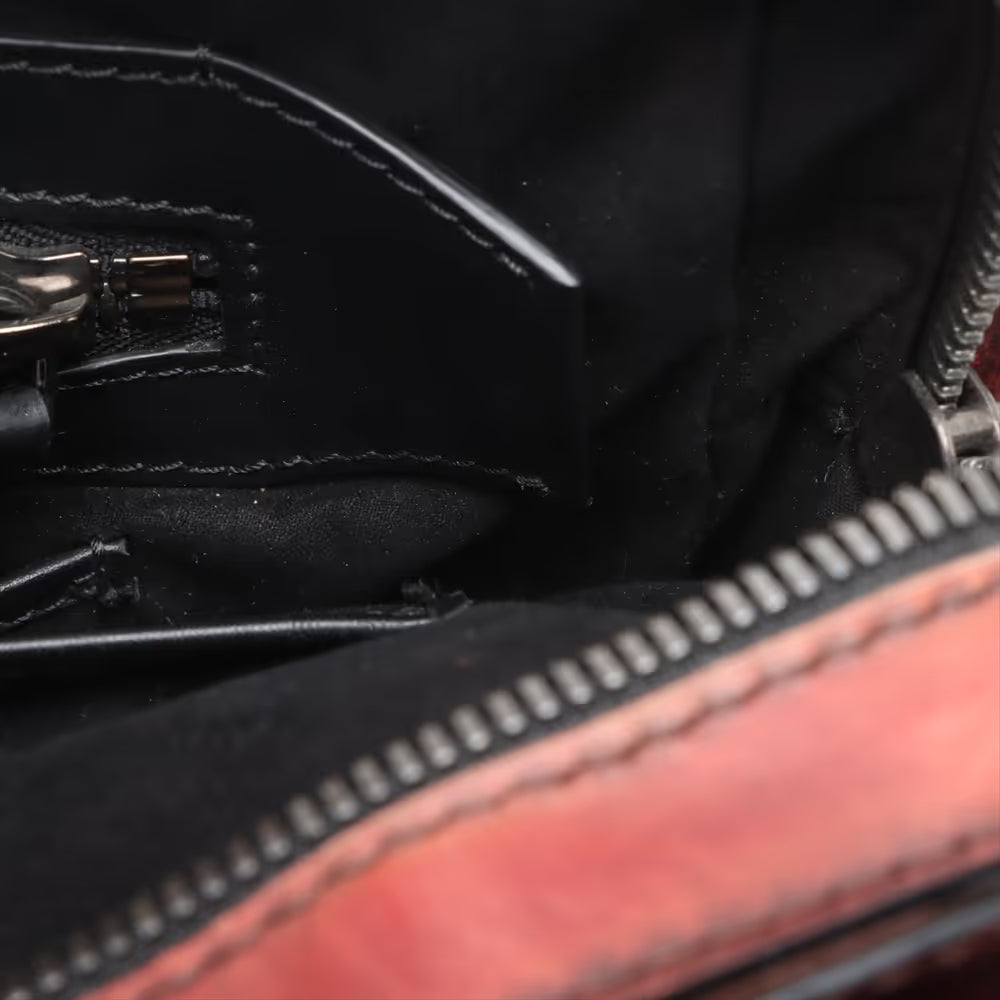 Berluti Calligraphy Profile Leather Hand bag Brown