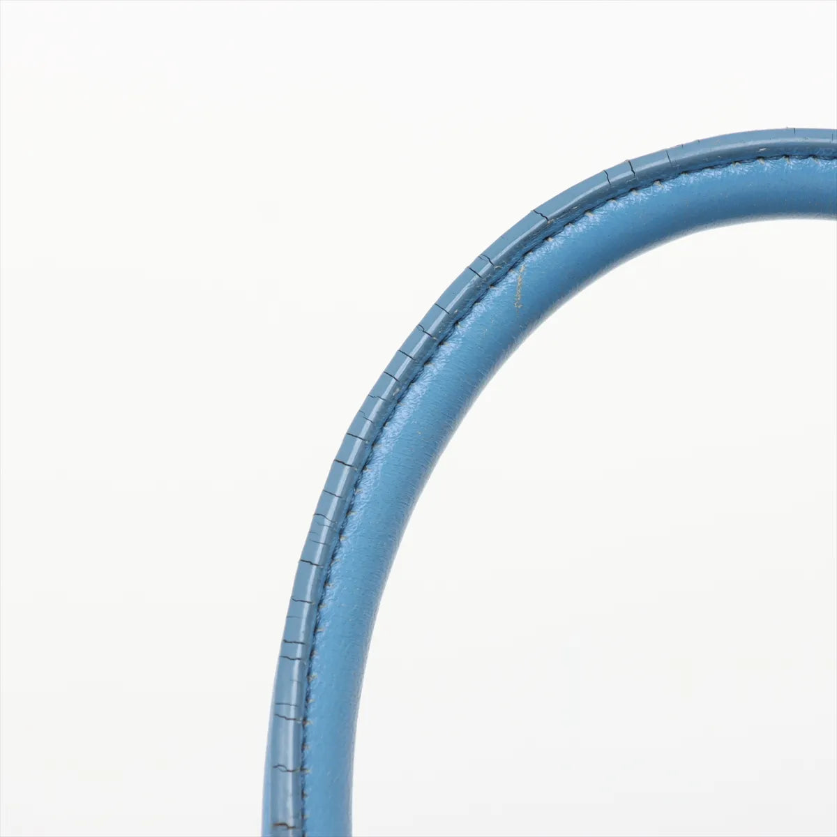 Prada Nappa Gaufre Nylon Leather Handbag Blue