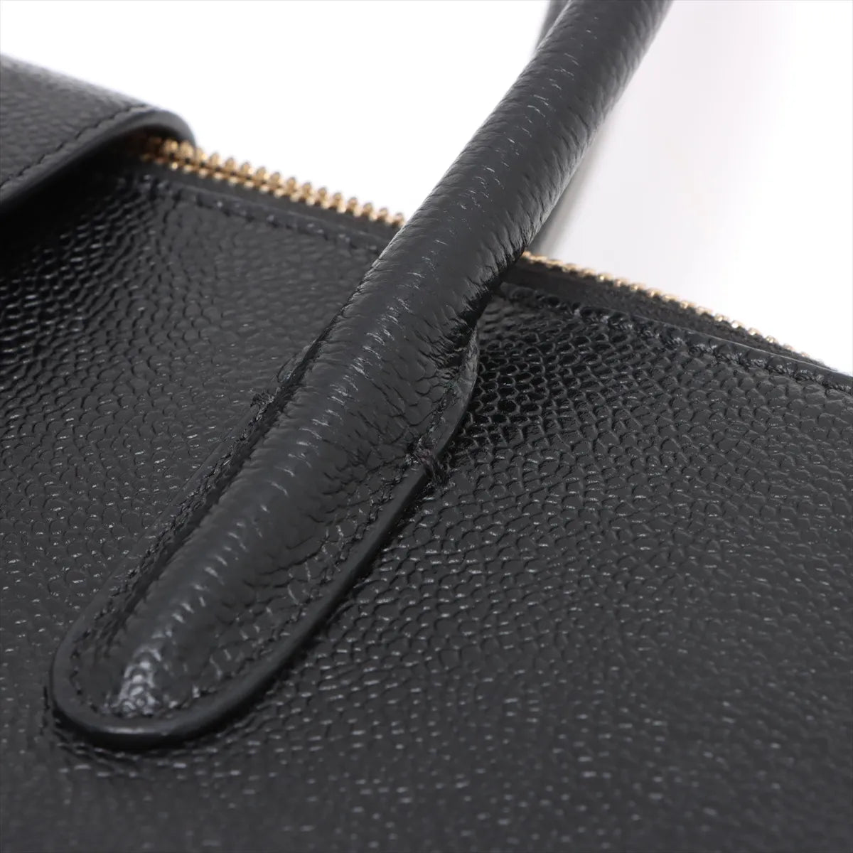 Thom Browne Leather Tote Bag Brown