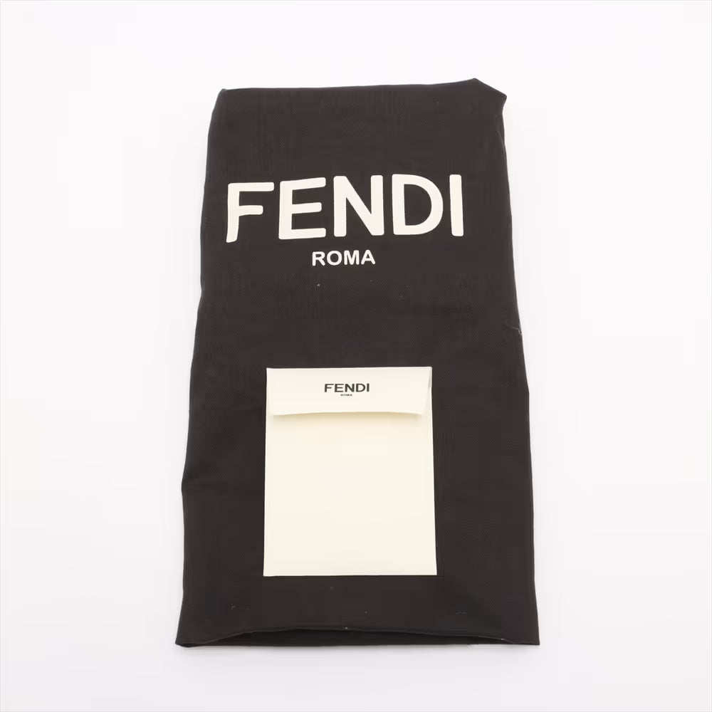 Fendi Peekaboo Regular Leather Two-Way Handbag Black