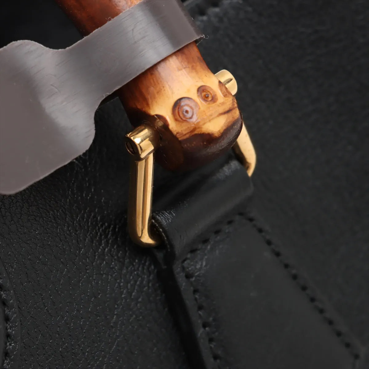 Gucci Bamboo Diana Leather Tote Bag Black