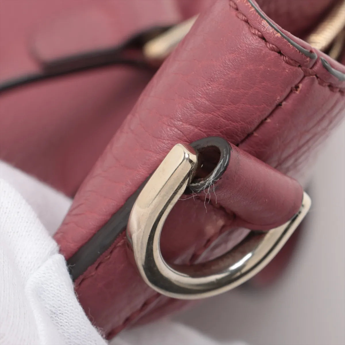 Gucci Bamboo Tassel Leather Two-Way Handbag Pink