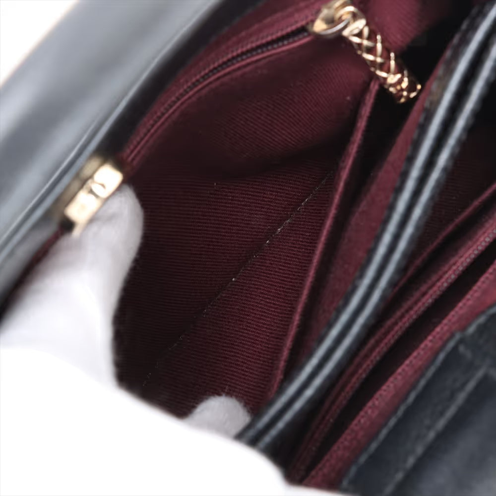 Chanel CC Logo Neo Executive Small Leather Two-Way Handbag Black