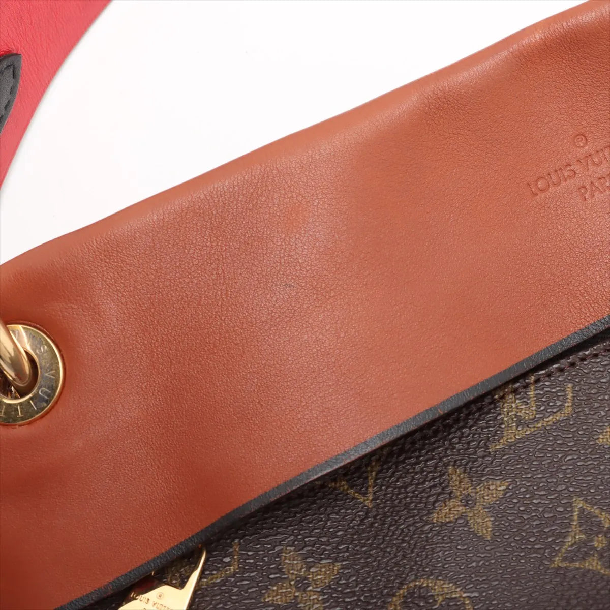 Louis Vuitton Monogram Tuileries Besace Hobo Bag Brown