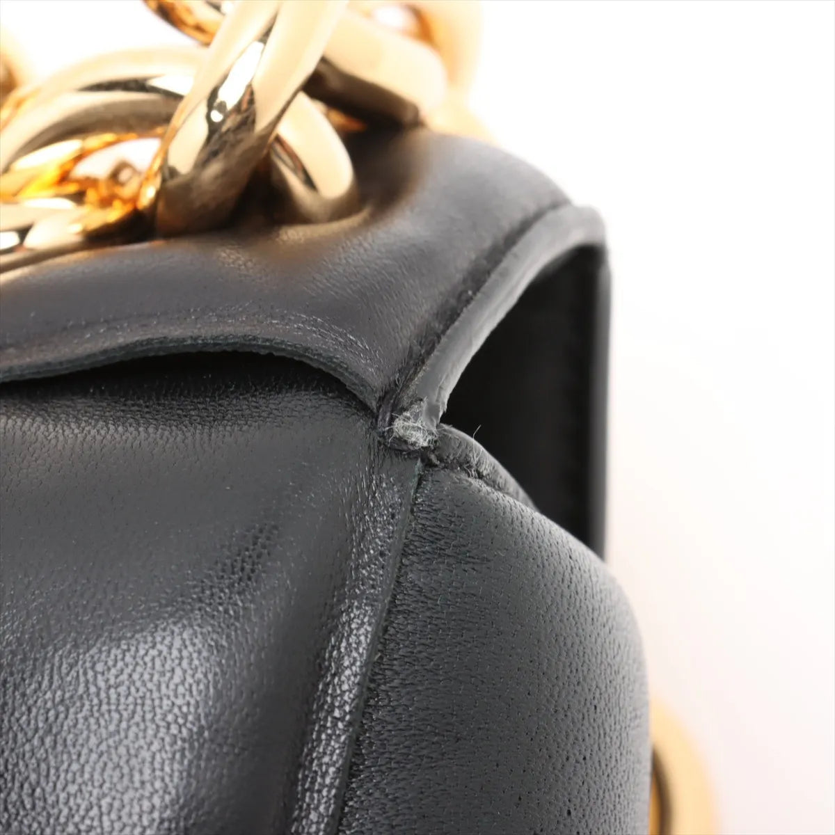 Bottega Veneta Maxi Intrecciato Padded Cassette Leather Chain Shoulder Bag Black