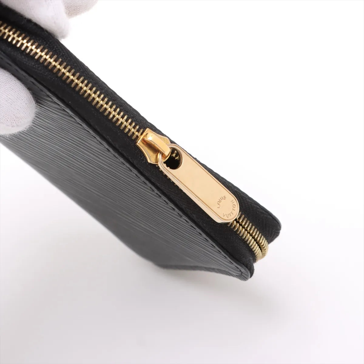 Louis Vuitton Epi Love Lock Zippy Coin Purse Black