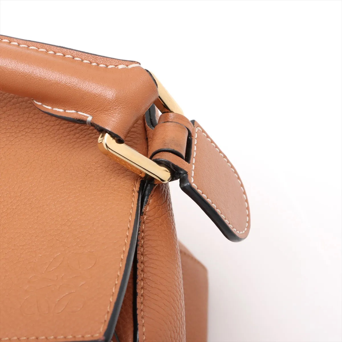 Loewe Puzzle Leather Two-Way Shoulder Bag Brown