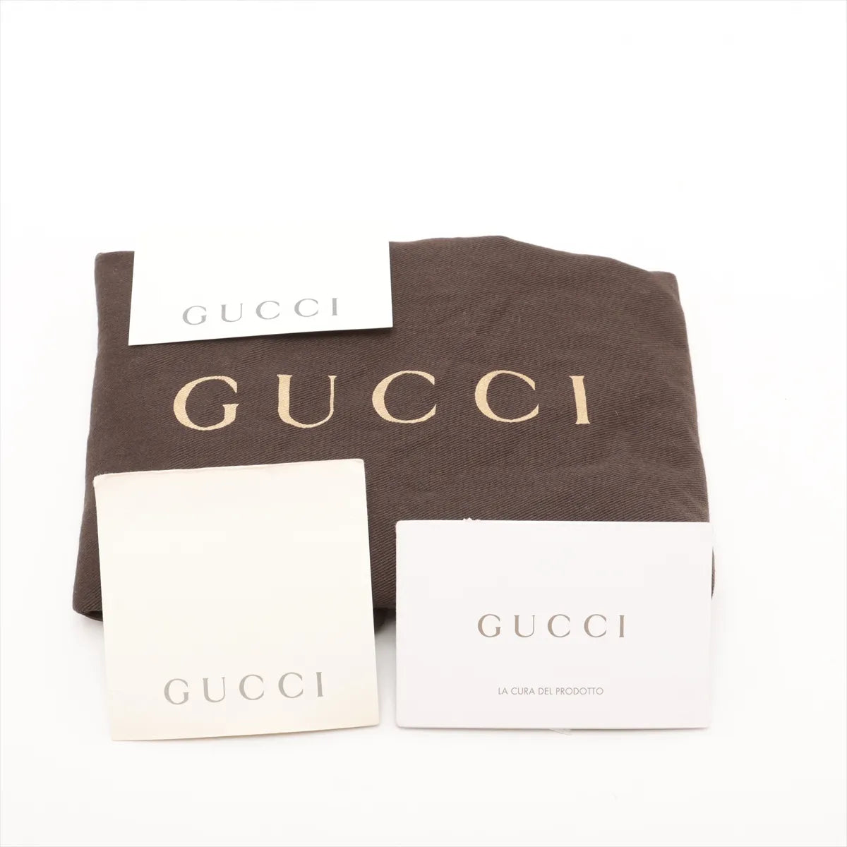 Gucci GG Canvas Leather Shoulder Bag Beige