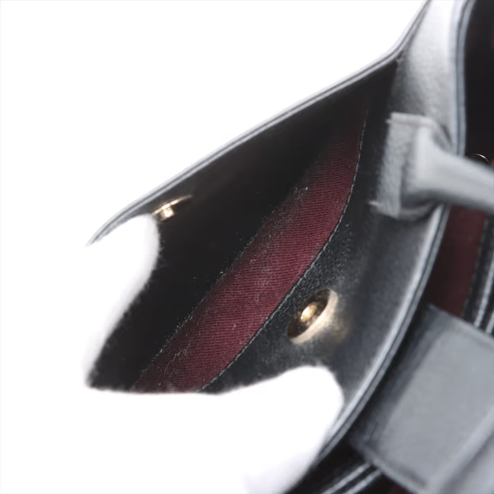 Chanel CC Logo Neo Executive Small Leather Two-Way Handbag Black