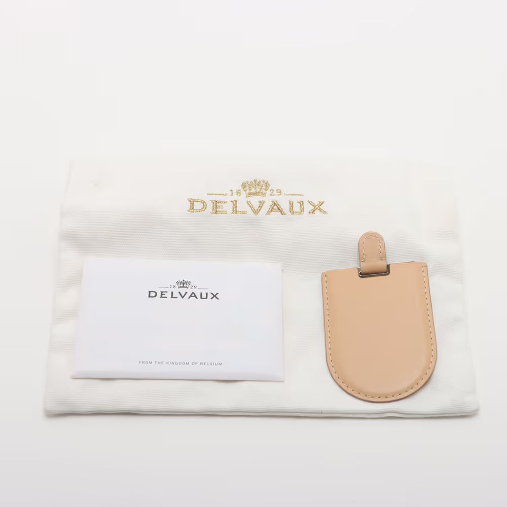 Delvaux Lumore MM Leather Two-Handbag Black x White