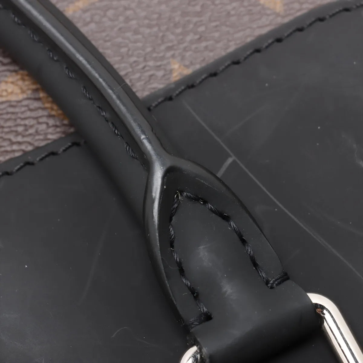 Louis Vuitton Monogram Macassar Porte Documents Jour NM Brown x Black