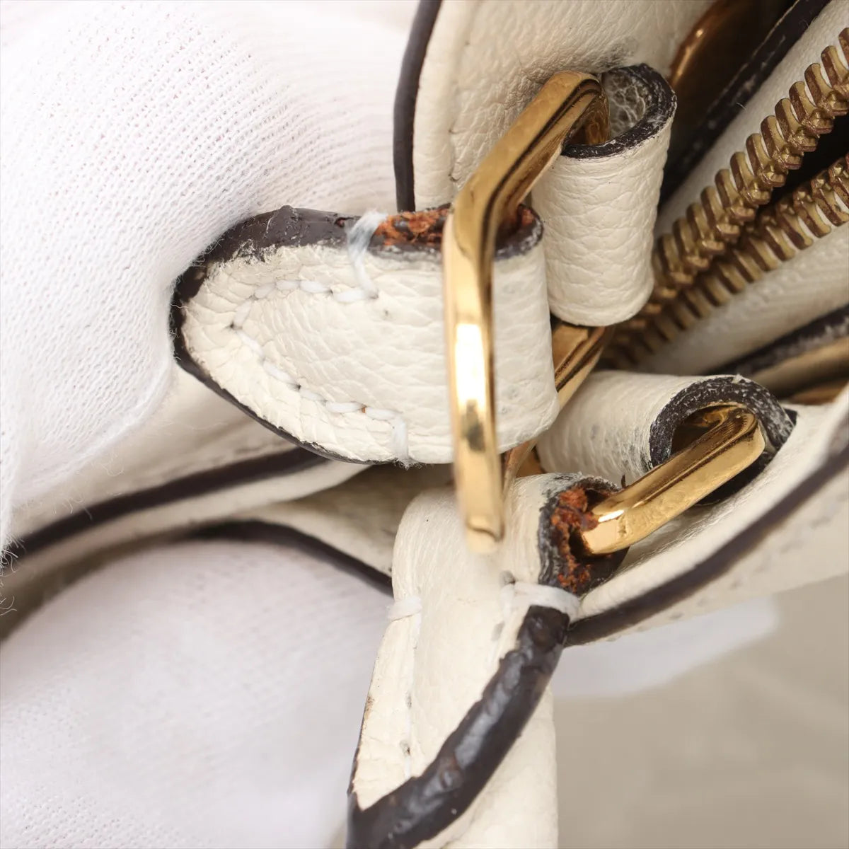 Louis Vuitton Monogram Empreinte Montaigne BB White