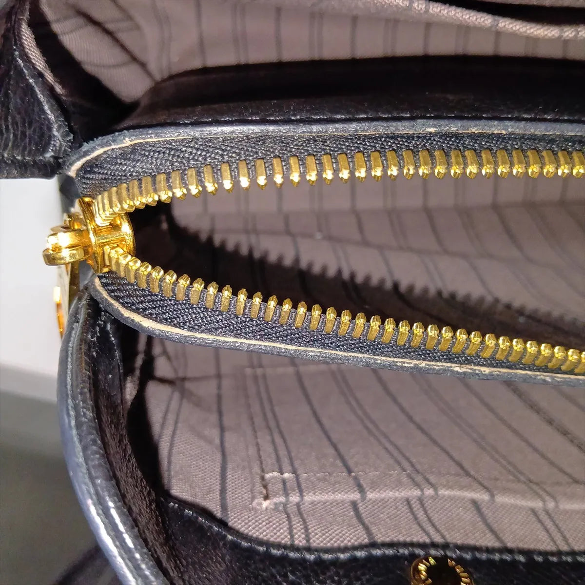 Louis Vuitton Monogram Empreinte Montaigne BB Black
