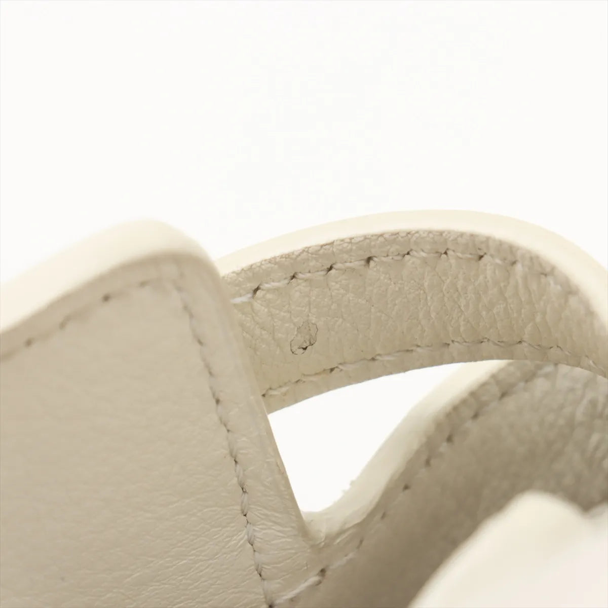 Celine Conti Leather Two-Way Handbag White