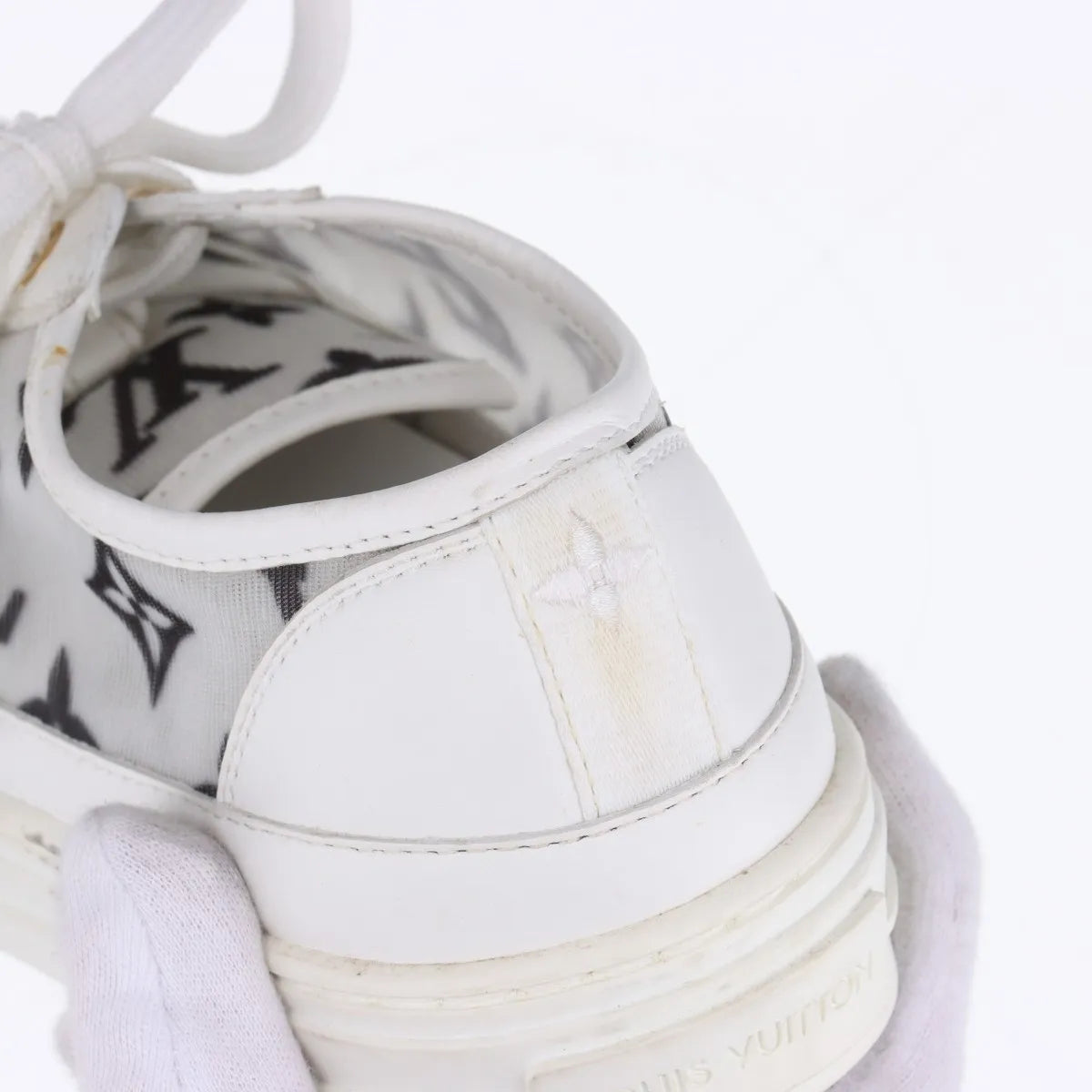 Louis Vuitton Stellar Line Mesh Leather Sneaker White x Black