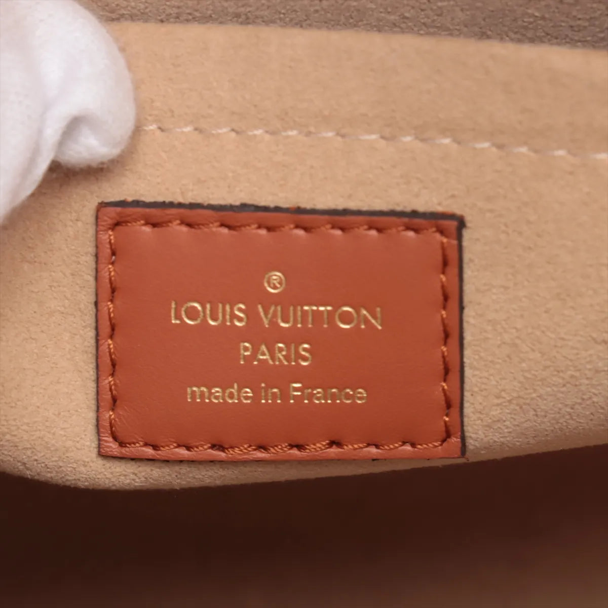 Louis Vuitton Monogram Tuffetage On My Side Beige