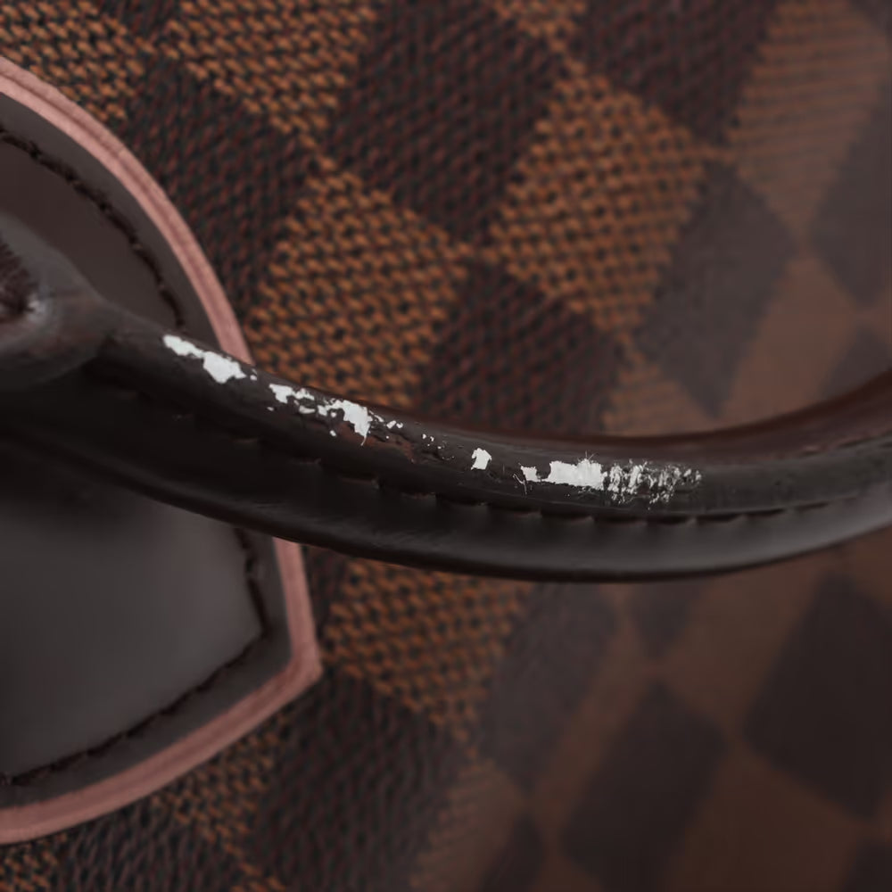 Louis Vuitton Damier Ebene Normandy Brown x Old Rose