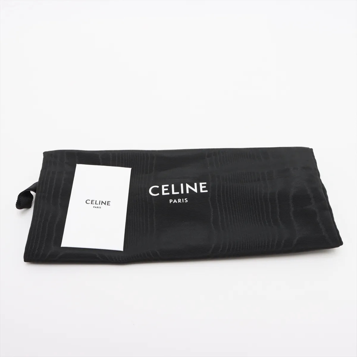 Celine Triomphe Teen Leather Shoulder Bag Black