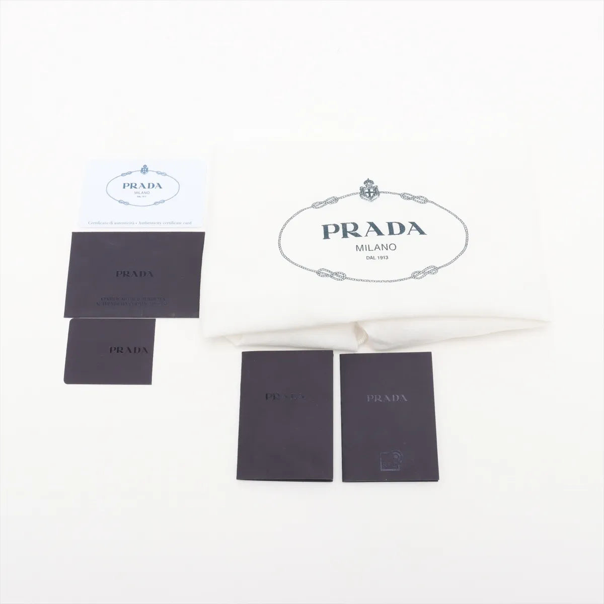 Prada Saffiano Leather Two-Way Handbag White