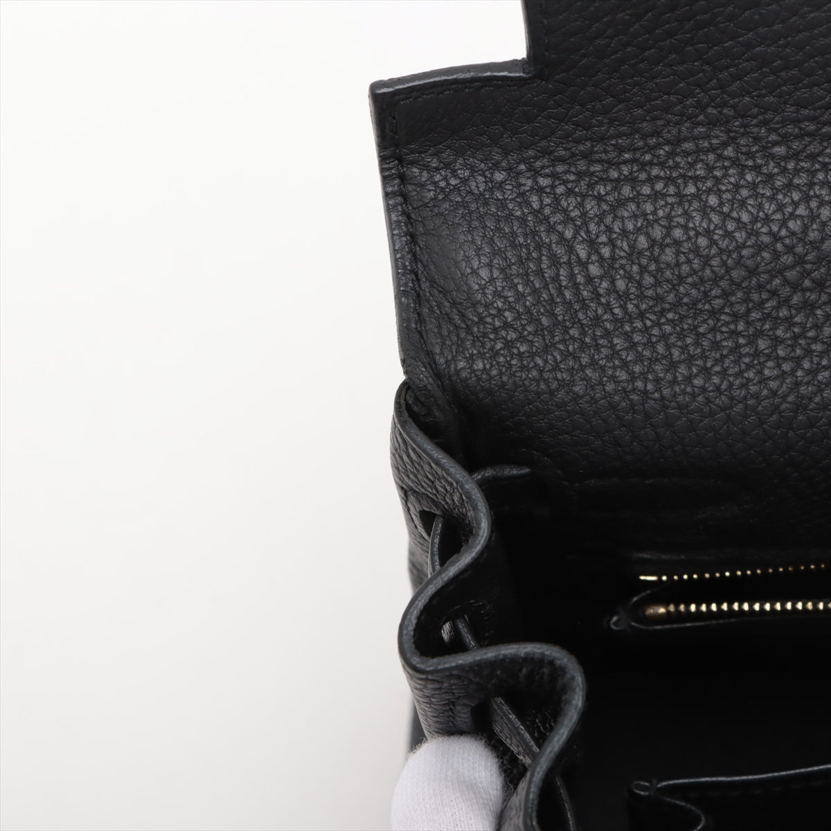 Hermes Kelly 25 Taurillon Clemence Shoulder Bag Black * PREORDER *