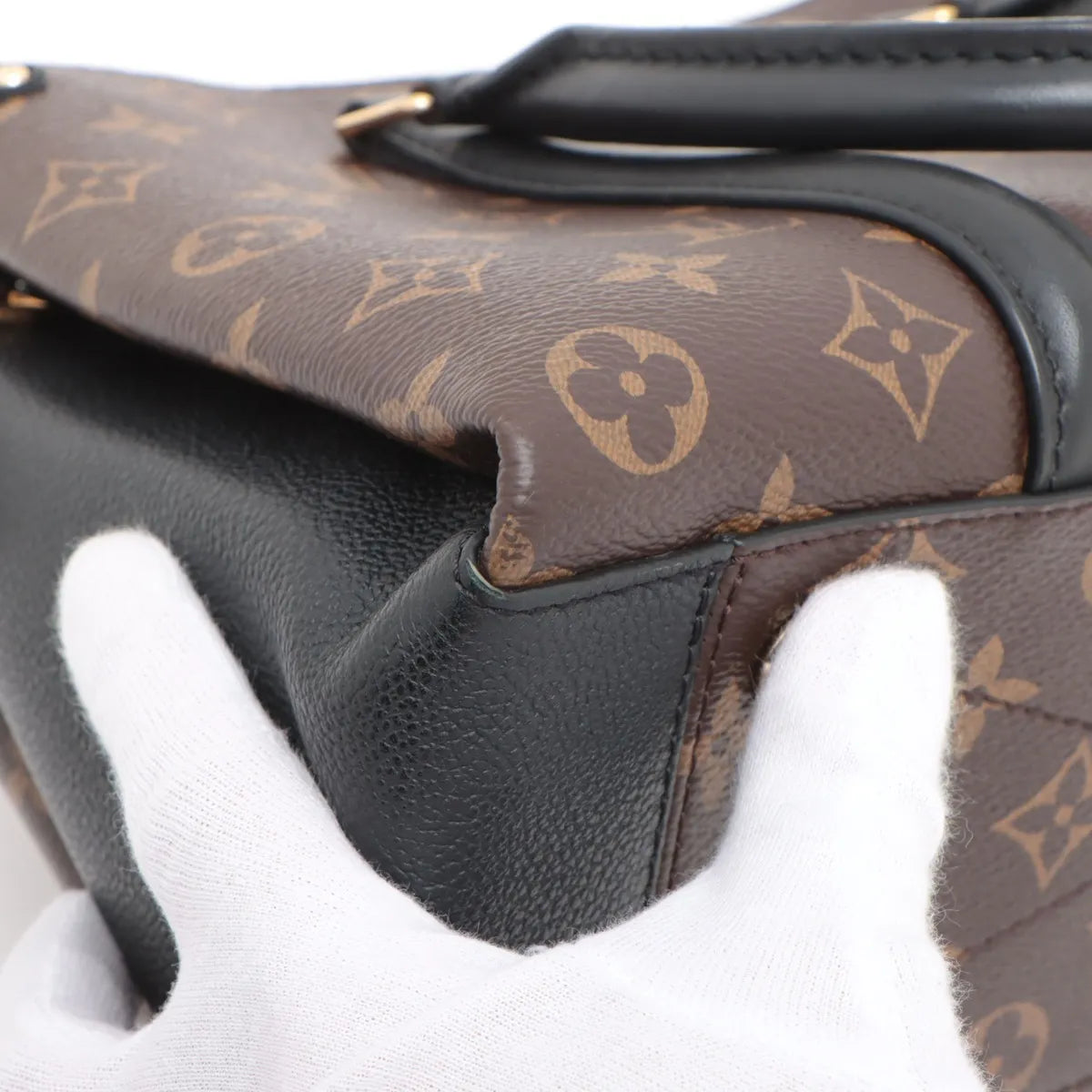 Louis Vuitton Monogram Soufflot BB Brown x Black
