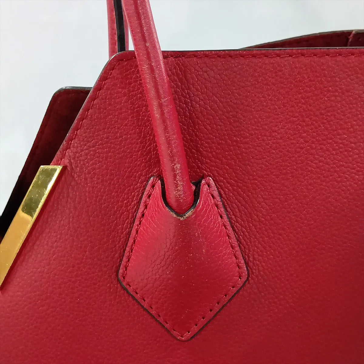 Louis Vuitton Monogram x Leather Kimono PM Brown x Red