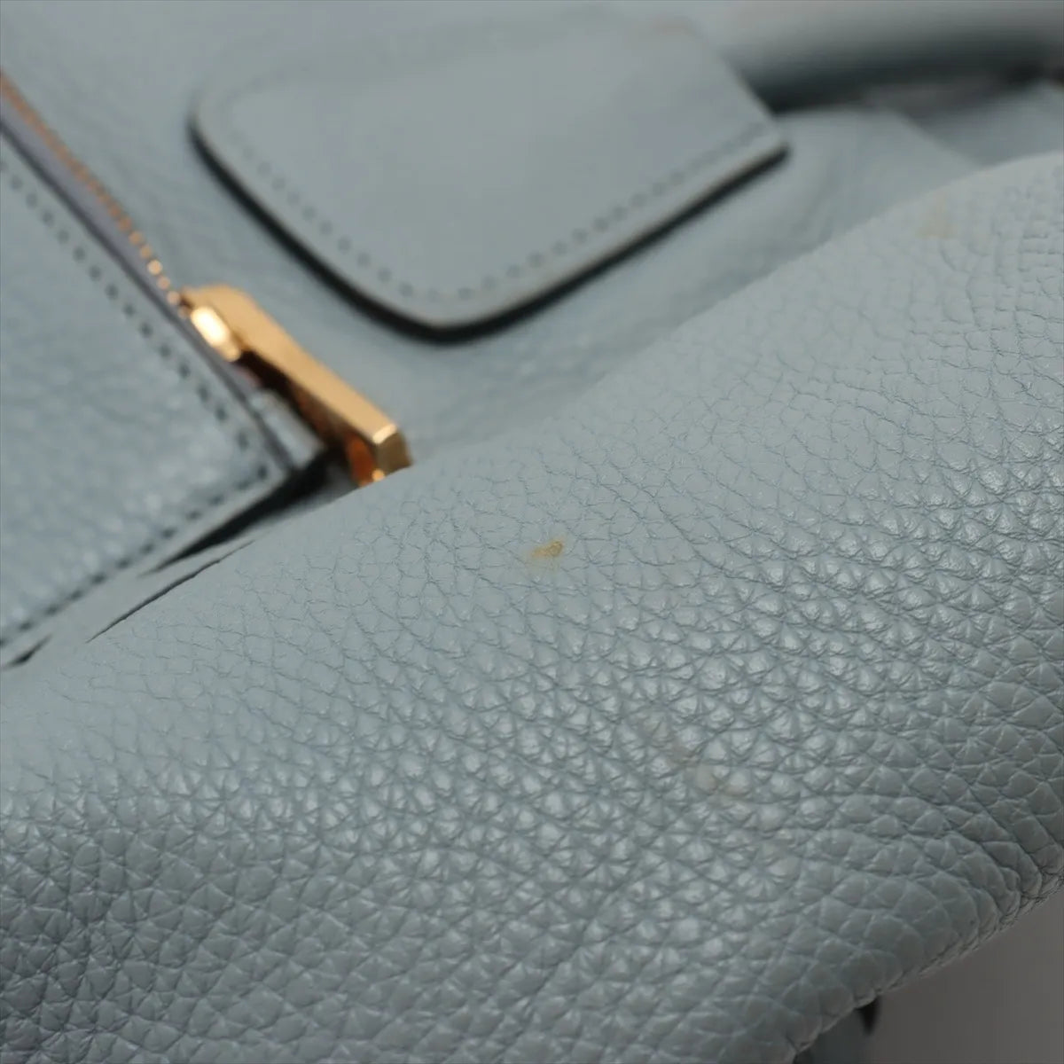 Prada Vitello Daino Leather Tote Bag Light Blue