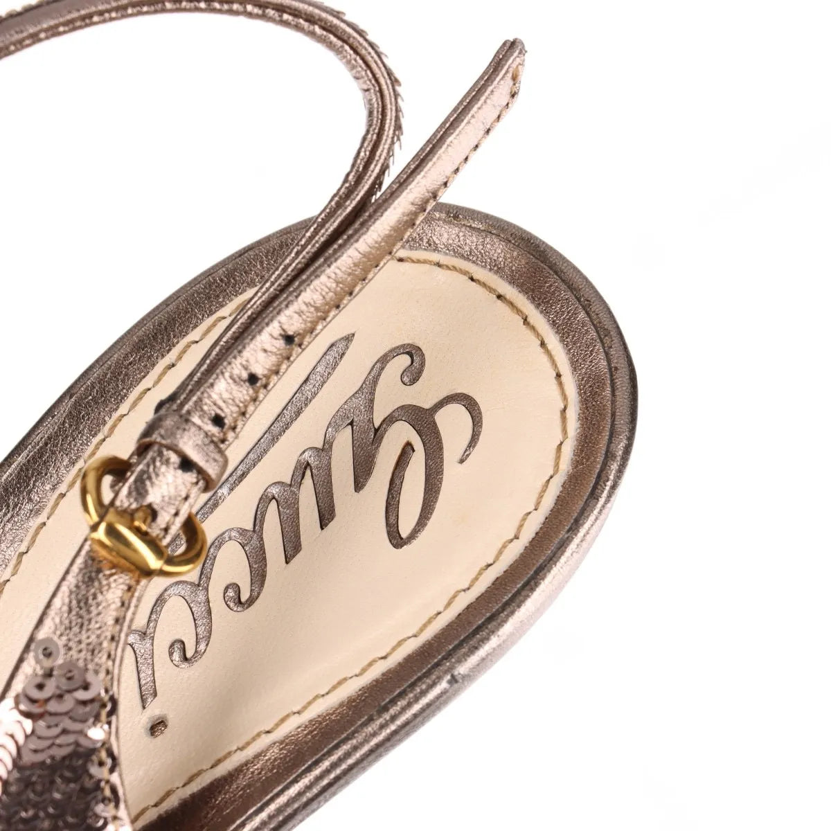 Gucci Sequins Slingback Pumps Silver