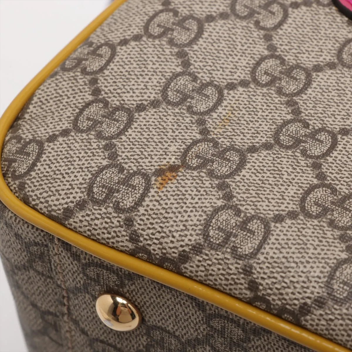 Gucci GG Supreme Patent Leather Handbag Multicolor