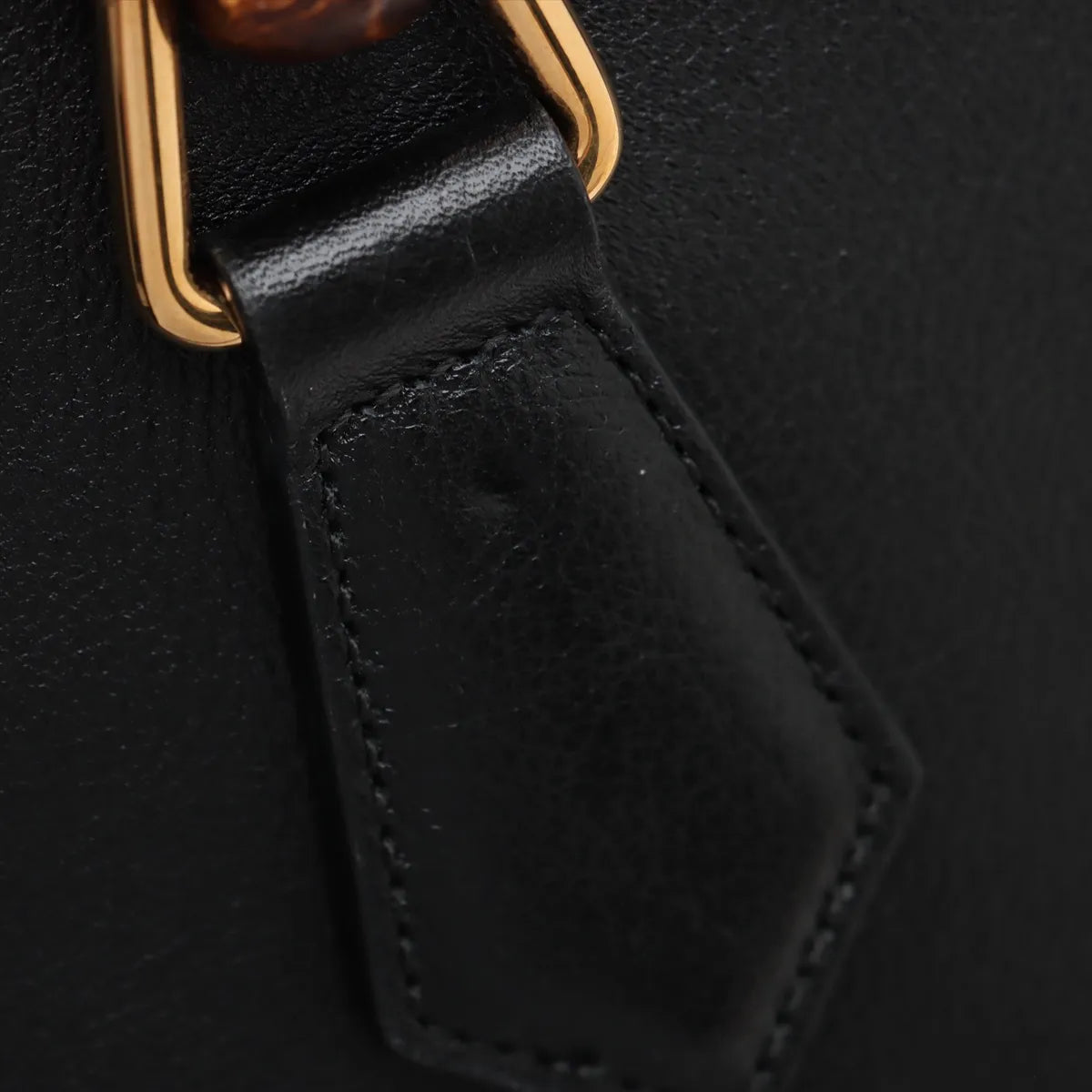 Gucci Bamboo Diana Leather Tote Bag Black