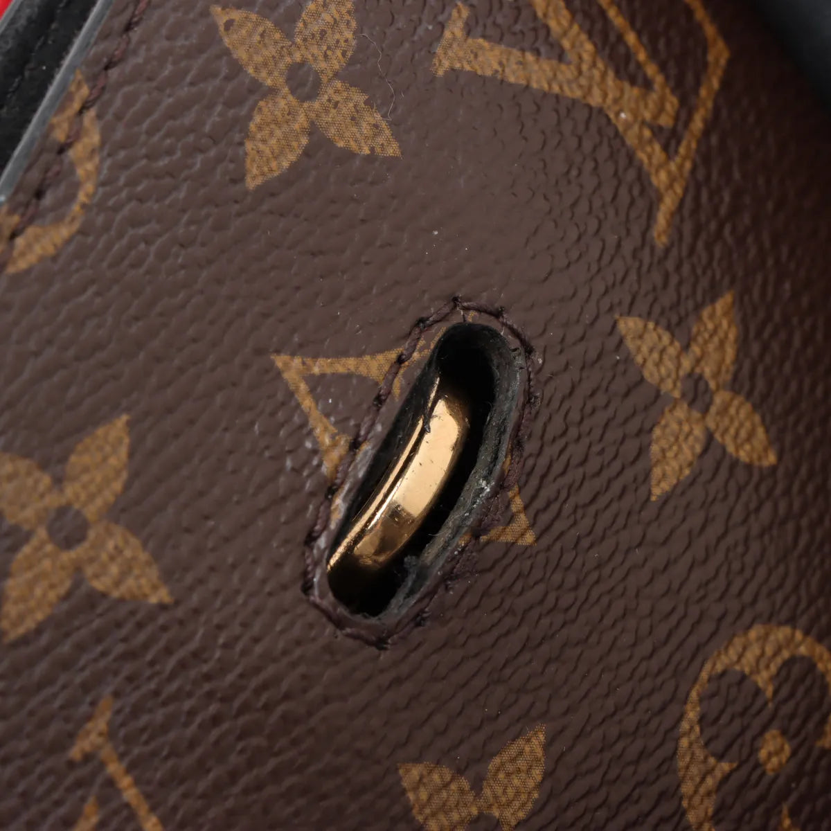 Louis Vuitton Monogram Millefeuille Shoulder Bag Cerise x Brown