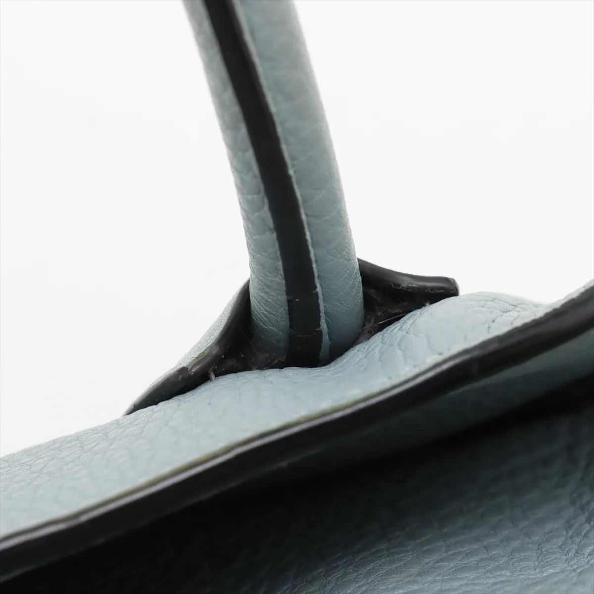 Prada Vitello Daino Leather Tote Bag Light Blue