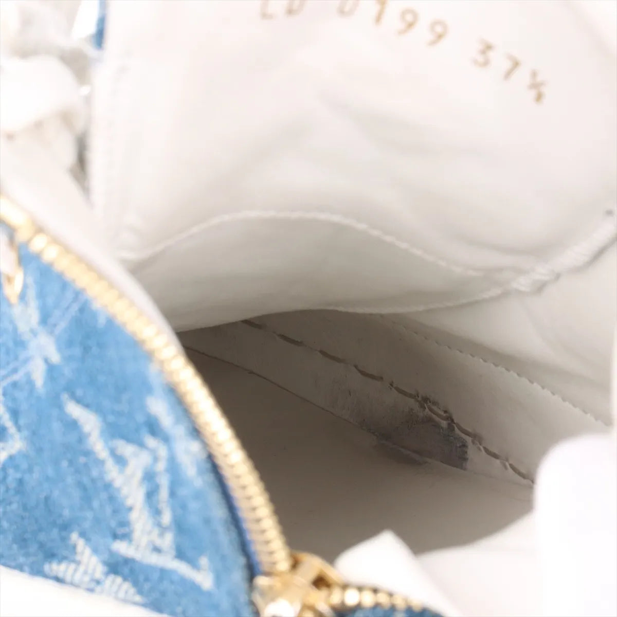 Louis Vuitton Stellar Denim Leather High-top Sneakers Blue x White