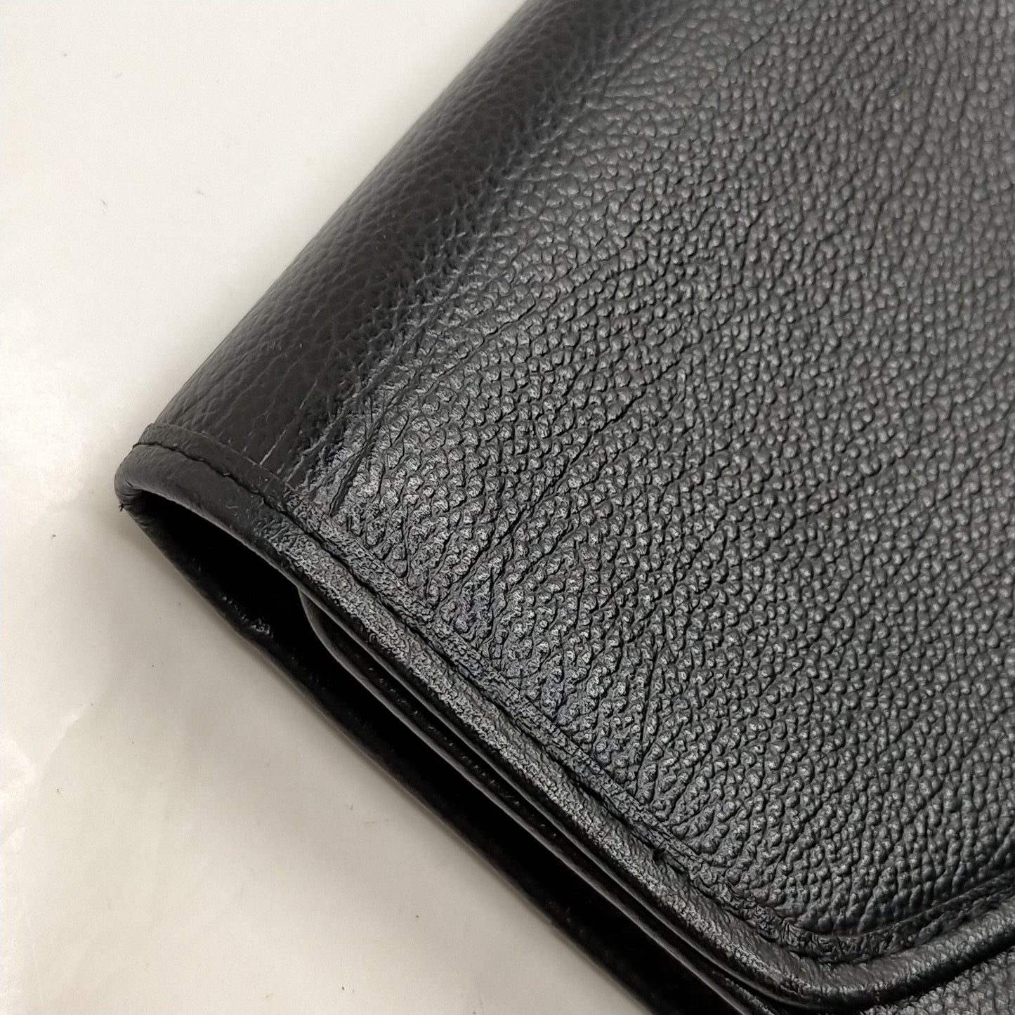 Yves Saint Laurent Leather Clutch Bag Black