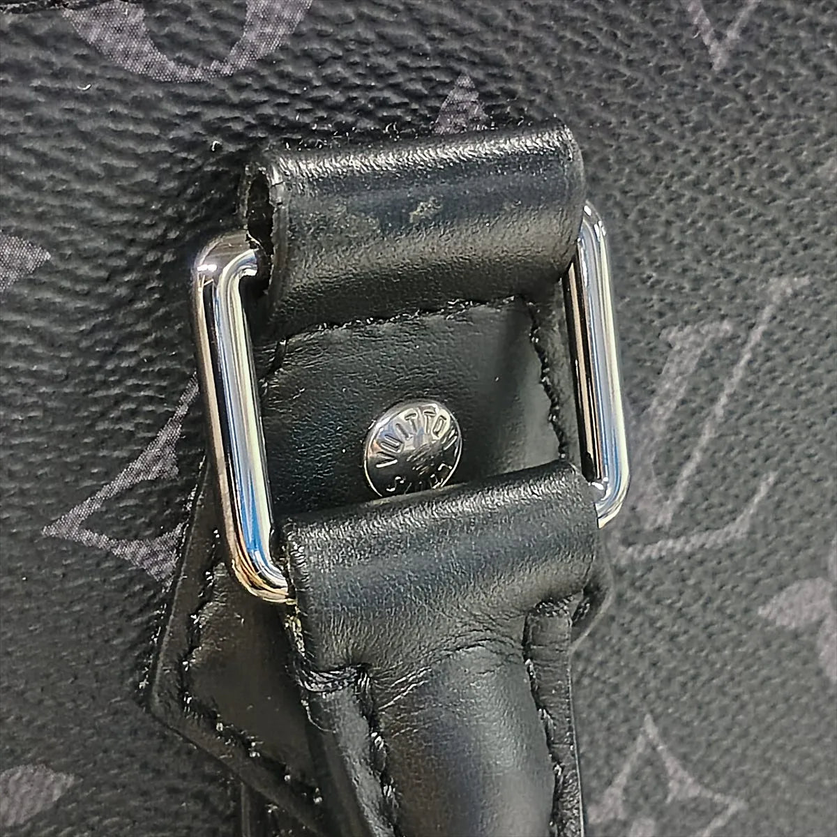 Louis Vuitton Monogram Eclipse Sac Plat Cross Black