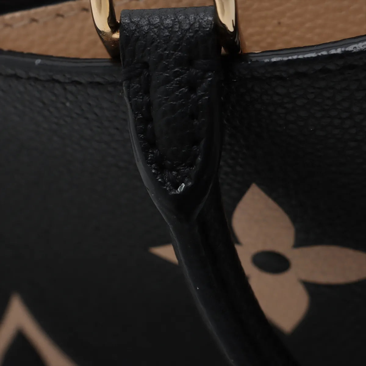 Louis Vuitton Monogram Empreinte Bicolor Petit Palais PM Black x Beige