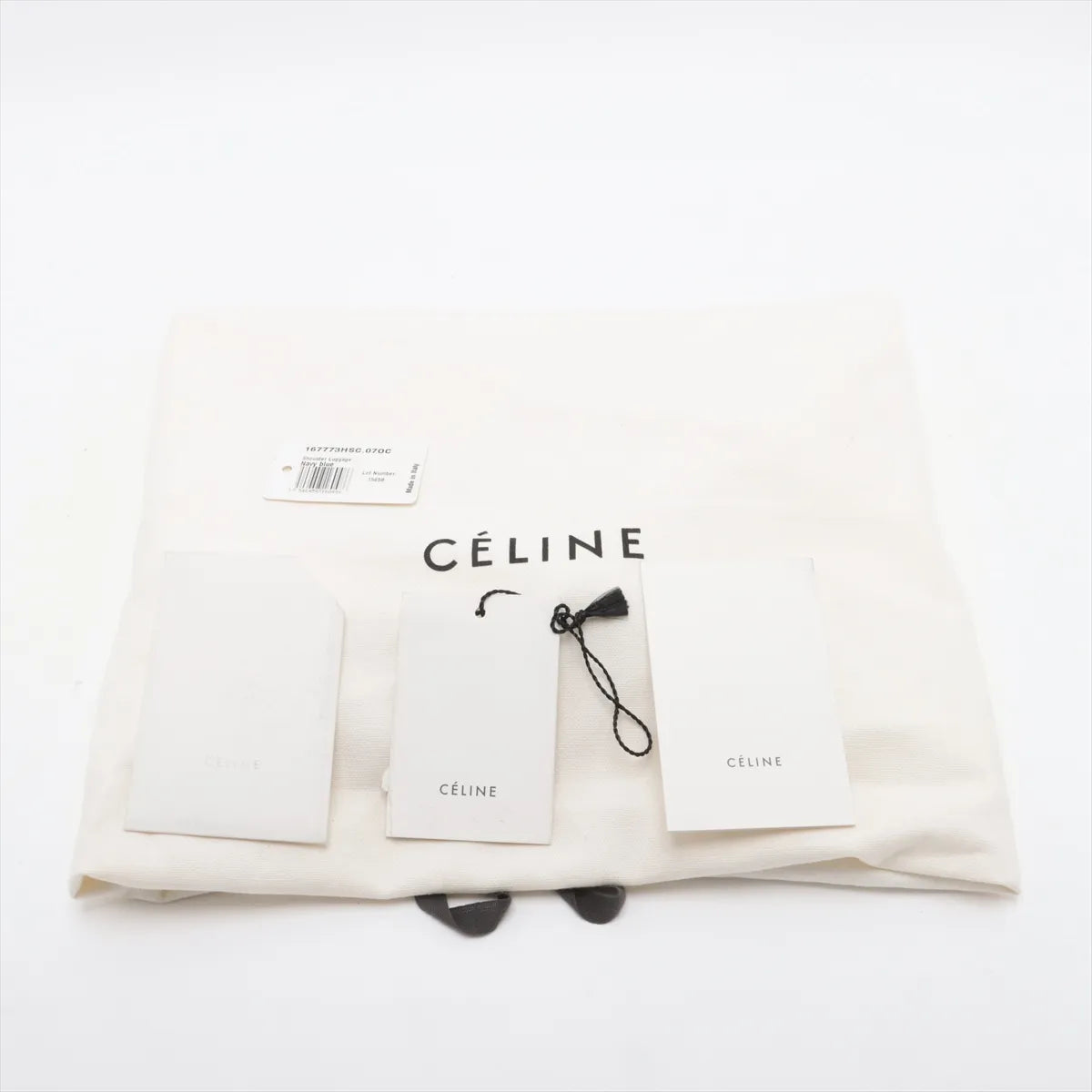 Celine Luggage Phantom Leather Handbag Navy Blue