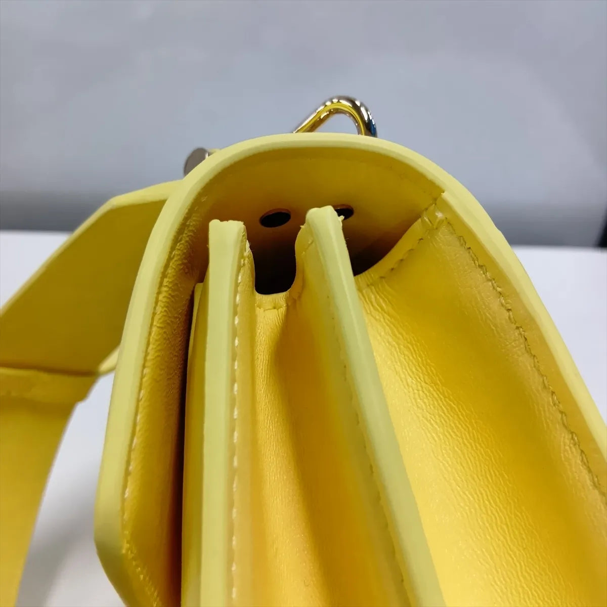 Bvlgari Serpenti Leather Two-Way Shoulder Bag Yellow