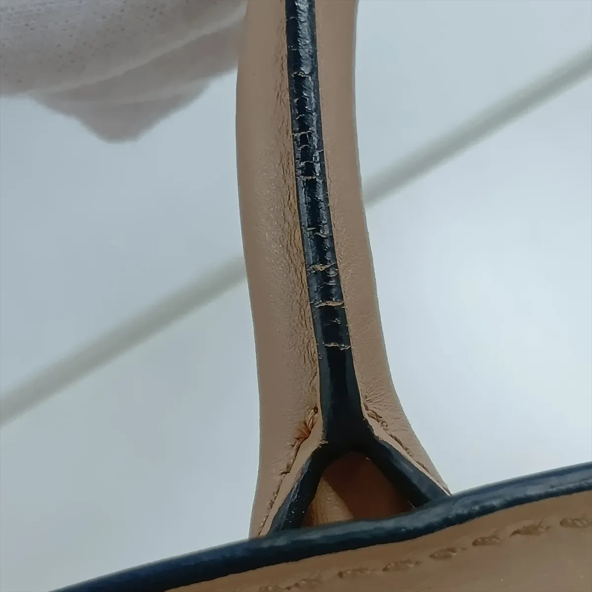 Prada Saffiano Leather Handbag Beige