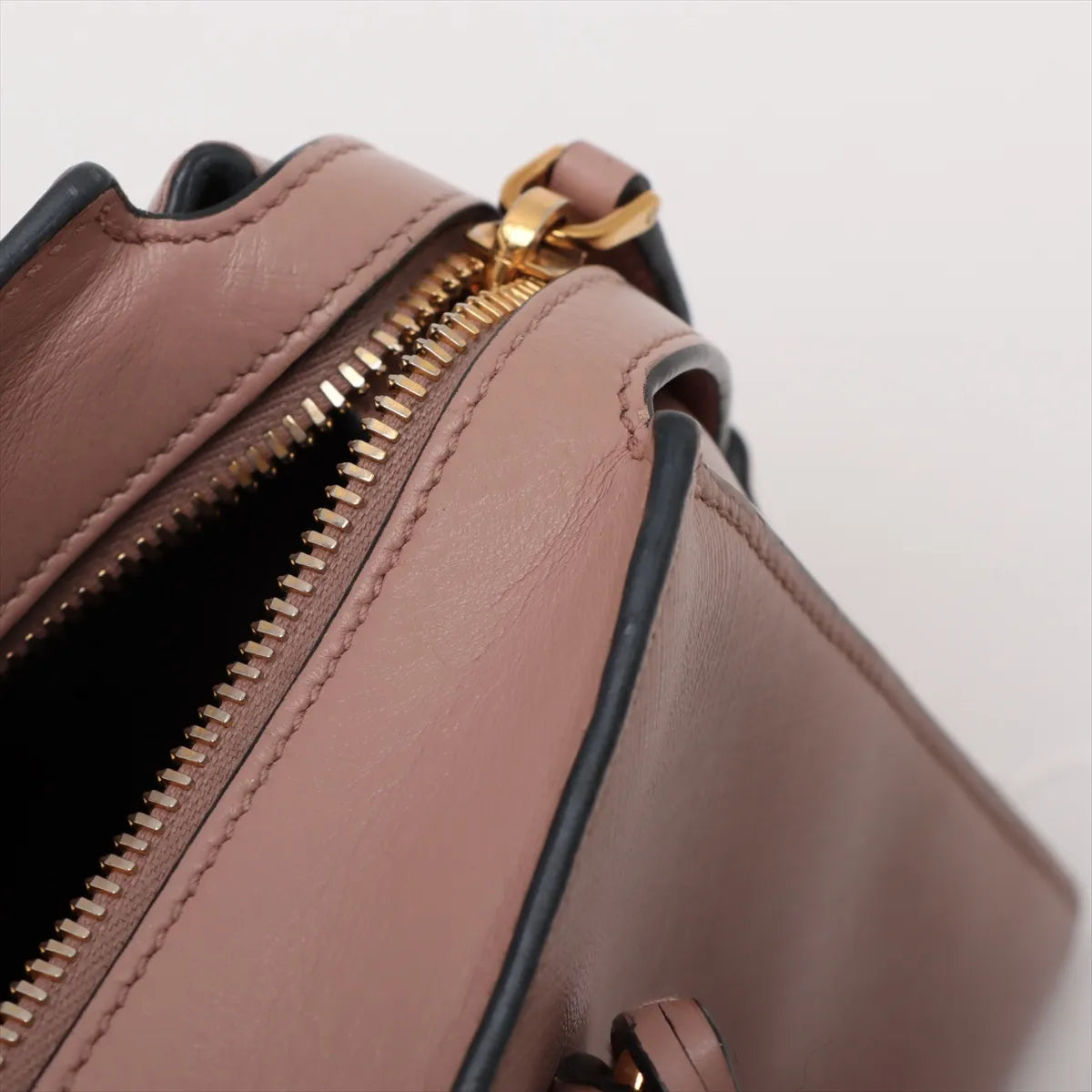 Prada Saffiano Leather Two-Way Handbag Pink