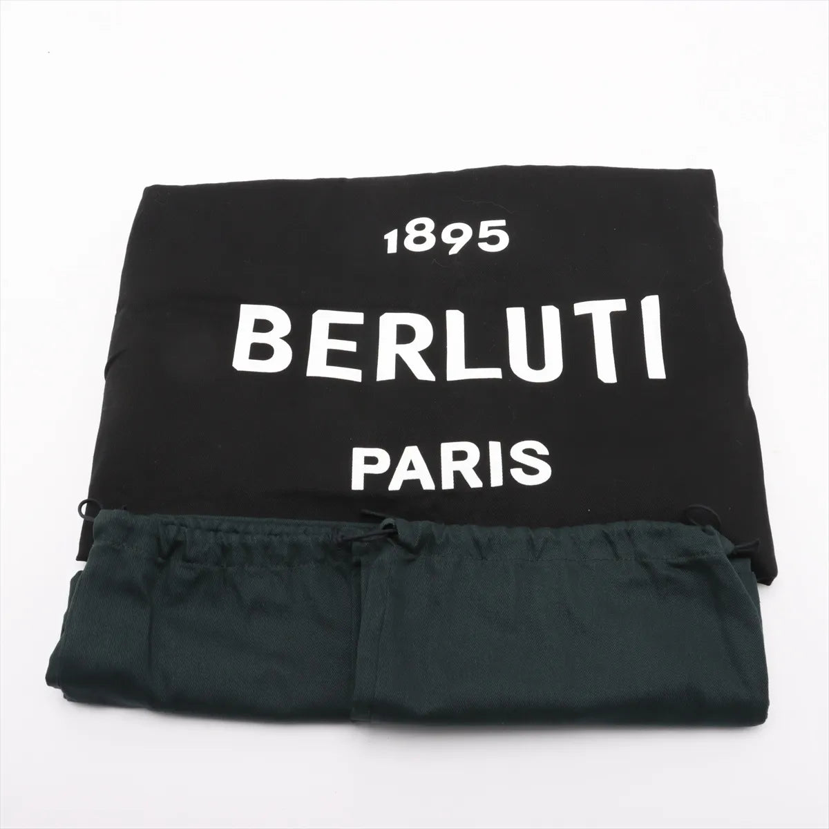 Berluti Forever Leather Tote Bag Black x Brown