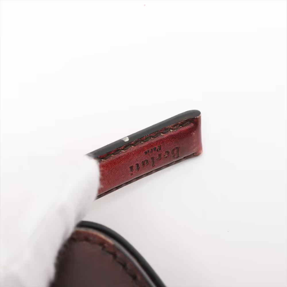 Berluti Calligraphy Profile Leather Hand bag Brown