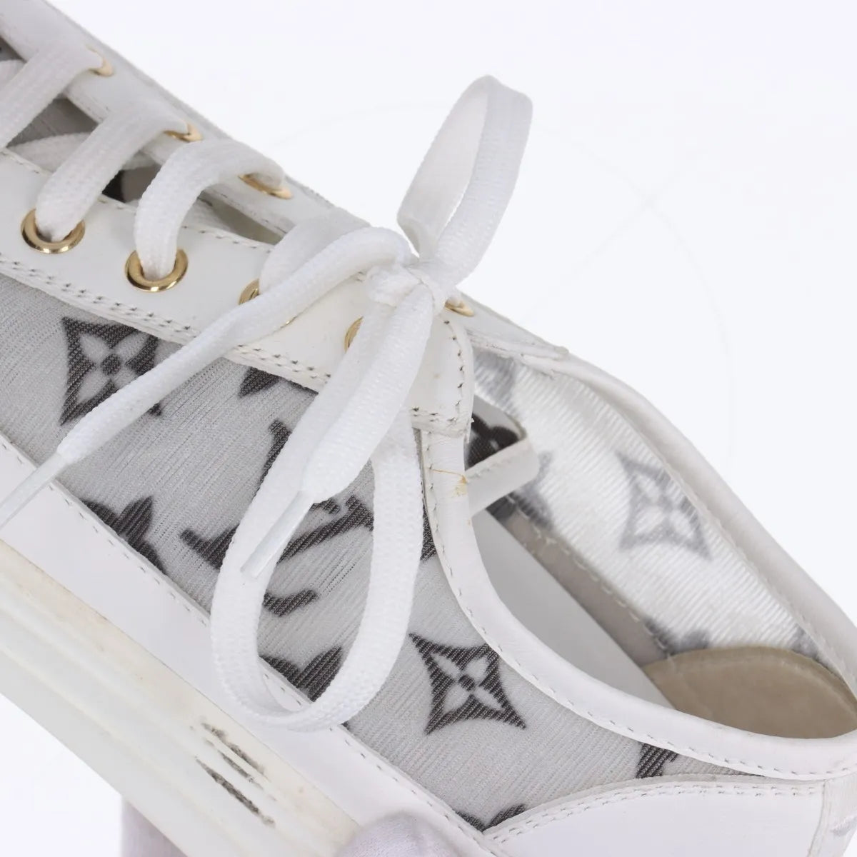 Louis Vuitton Stellar Line Mesh Leather Sneaker White x Black