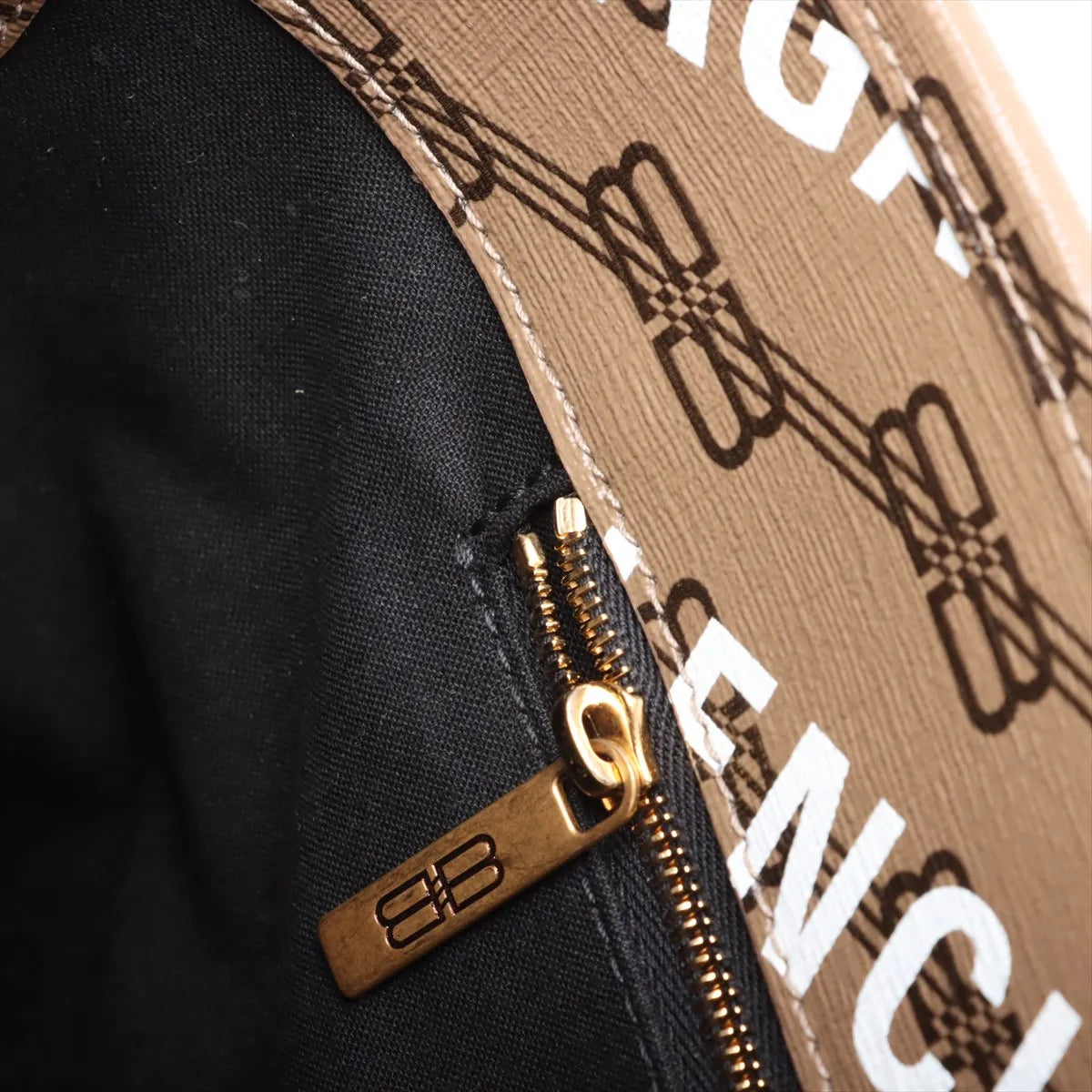 Balenciaga Signature Monogram Handbag Brown