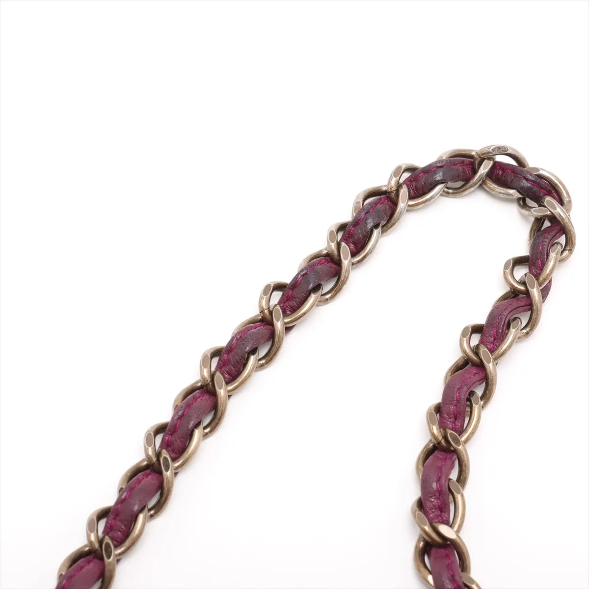 Chanel CC Logo Fur Chain Tote Bag Purple