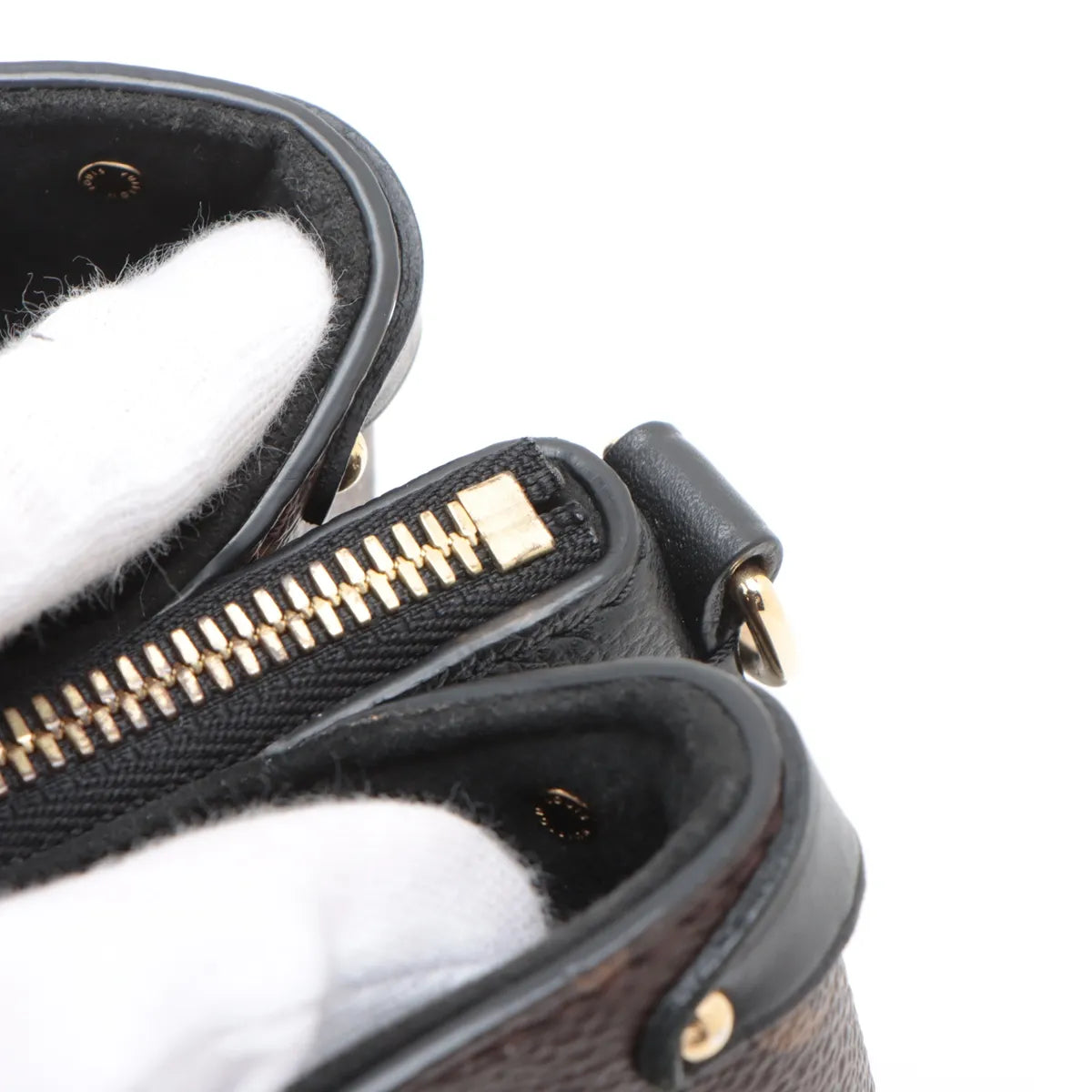 Louis Vuitton Monogram Soufflot BB Brown x Black
