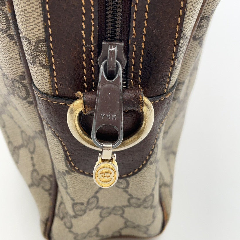 Gucci GG Supreme Leather Brown Two-Way Bag