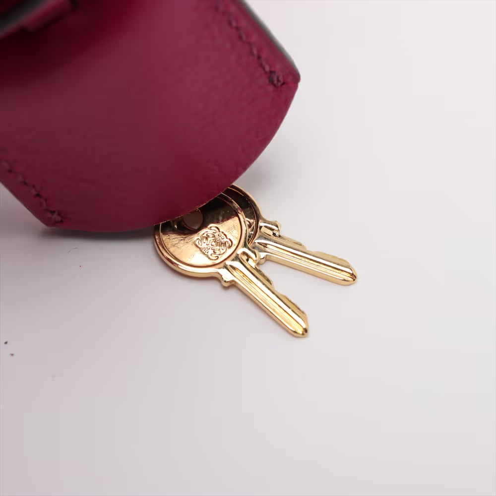 Loewe Amazona 23 Leather Two-Way Handbag Purple